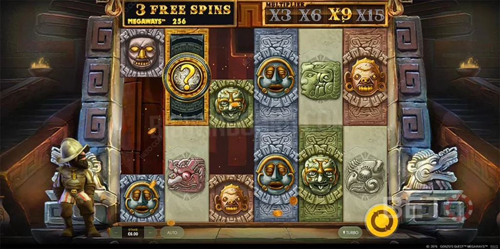 Ігрове поле Gonzo's Quest Megaways